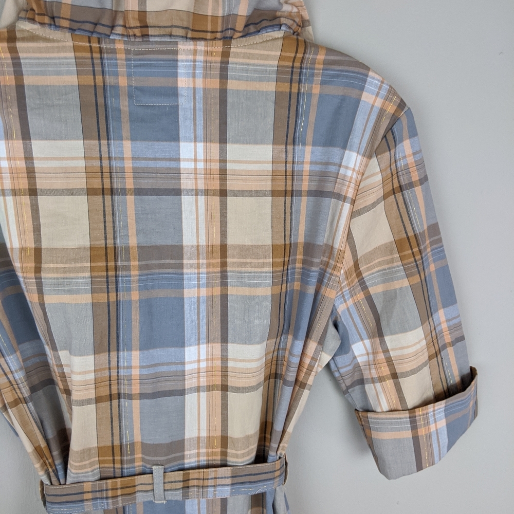 Anthropologie | Plaid Print Belted Dress-E88 - Picture 5 of 7